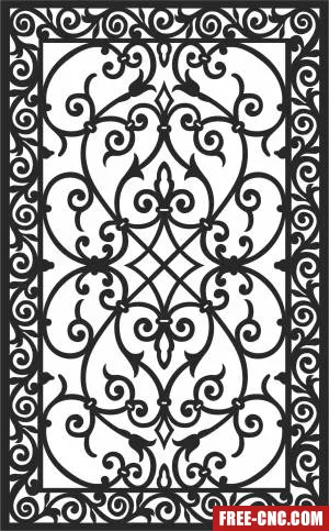 Door decorative wall - Free dxf files ready to cut Door decorative wall - Free dxf files ready to cut