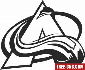 Colorado avalanche ice hockey nhl team logo - Free dxf for laser cutting and plasma