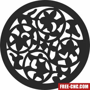 Mandala decorative pattern clipart - Free dxf files ready to cut Mandala decorative pattern clipart - Free dxf files ready to cut