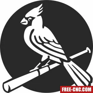 Baseball st louis cardinals logo - Download free dxf for cnc plasma cutting