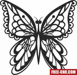 Beautiful butterfly clipart - Download free dxf for cnc plasma cutting