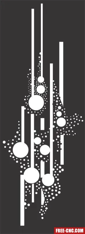Decorative pattern wall screens panel for doors - free dxf download