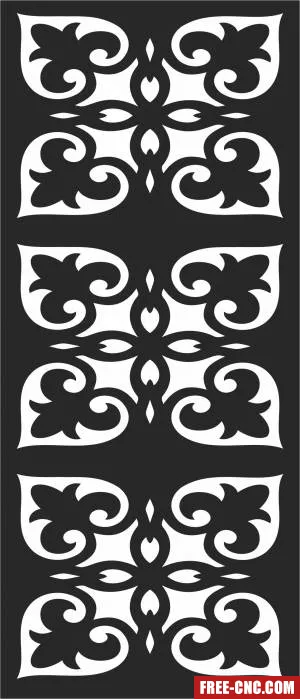 Decorative door screen pattern screen decorative - Download free dxf for cnc plasma cutting