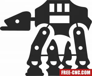 Robot star wars figure - Free dxf files ready to cut