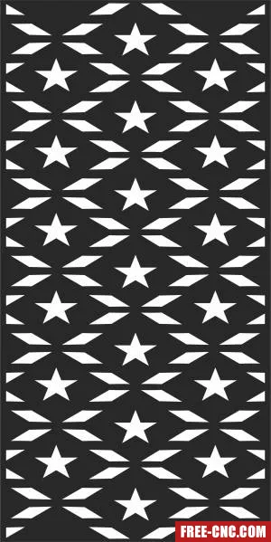 Pattern decorative door screen - Download free dxf for cnc plasma cutting