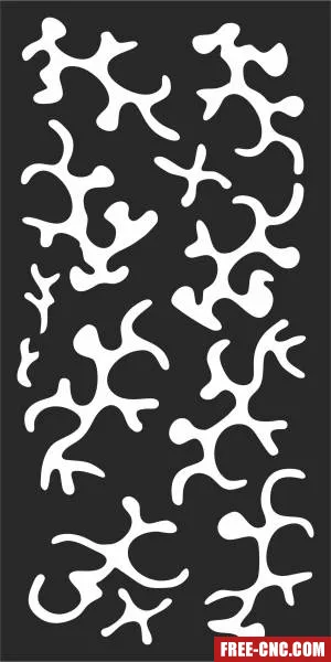 Wall screen pattern door pattern - Free dxf files ready to cut