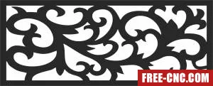 Decorative door pattern decorative wall door wall - Download free dxf for cnc plasma cutting