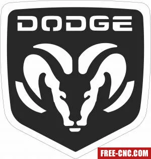 Dodge logo - Free dxf files ready to cut