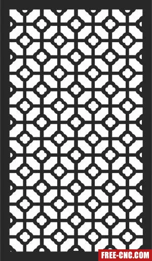Screen decorative wall door decorative door screen - Download free dxf for cnc plasma cutting