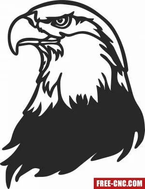 Bald eagle wall decor - Free dxf for laser cutting and plasma