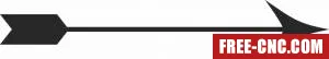Arrow sign 3 - Download free dxf for cnc plasma cutting