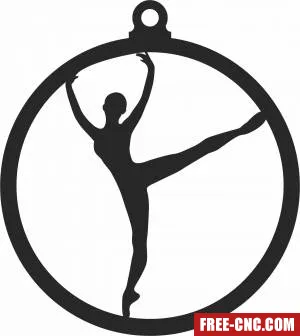 Ornament ballett dance - Download free dxf for cnc plasma cutting