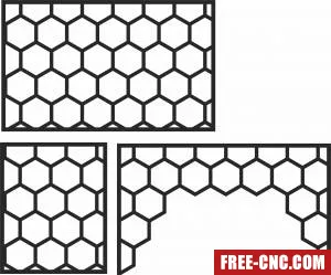 Screen door decorative pattern - Download free dxf for cnc plasma cutting