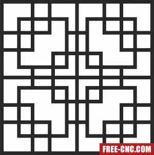 Door decorative decorative - Free dxf download