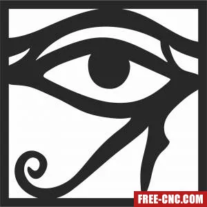 Eye cameo esoteric - Free dxf for laser cutting and plasma