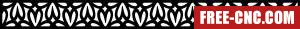 Screen decorative pattern wall door screen wall - Free dxf download