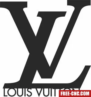 Luis vuitton logo cliparts - Free dxf for laser cutting and plasma