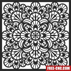 Wall door screen wall pattern - Download free dxf for cnc plasma cutting