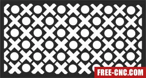 Screen door decorative pattern door pattern screen - Free dxf for laser cutting and plasma