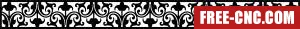 Decorative wall wall wall screen decorative pattern - Free dxf for laser cutting and plasma