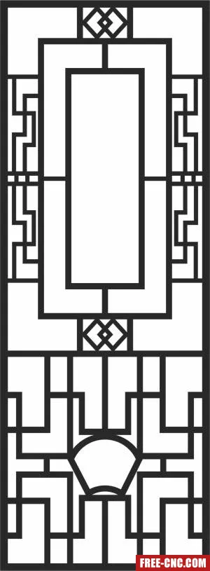 Screen pattern screen - Free dxf for laser cutting and plasma