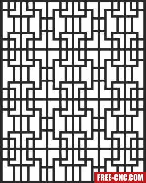 Door decorative screen decorative pattern - Free dxf files ready to cut
