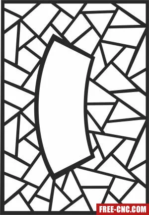 Pattern door screen pattern door wall - Free dxf files ready to cut