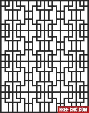 Decorative screen wall screen wall pattern - Free dxf for laser cutting and plasma