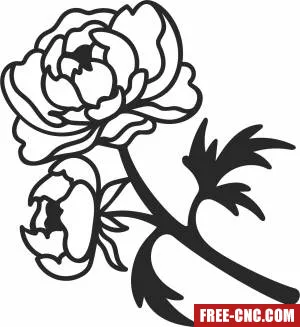 Rose flower art - Download free dxf for cnc plasma cutting