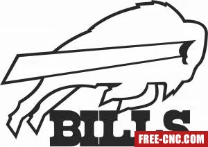 Buffalo bills american football team logo - Free dxf download