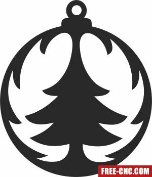 Christmas tree ornaments tree decoration - Download free dxf for cnc plasma cutting