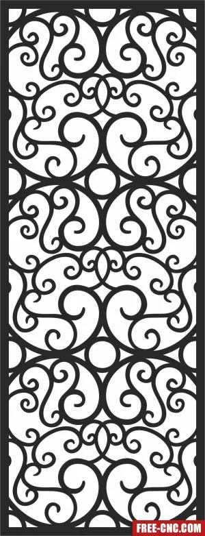 Pattern decorative pattern wall pattern screen pattern - Free dxf files ready to cut