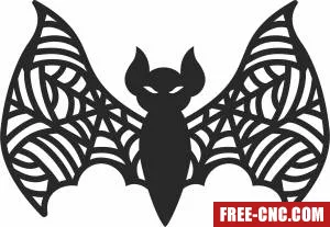 Halloween bat cliparts - Download free dxf for cnc plasma cutting