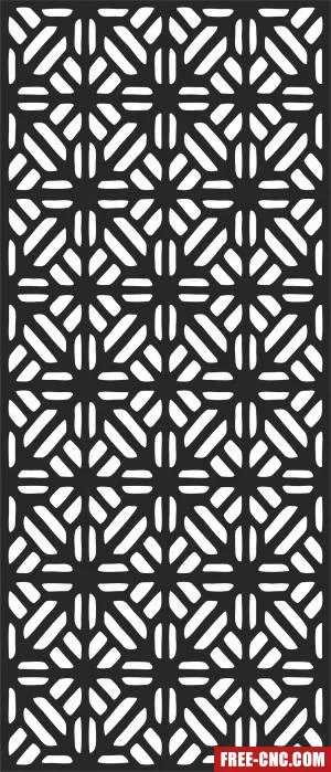 Door decorative wall door - Free dxf files ready to cut