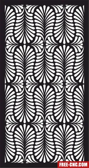 Decorative panel door wall screen pattern - Download free dxf for cnc plasma cutting