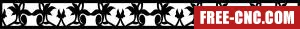 Decorative screen door - Free dxf download
