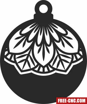 Christmas ornament - Free dxf download