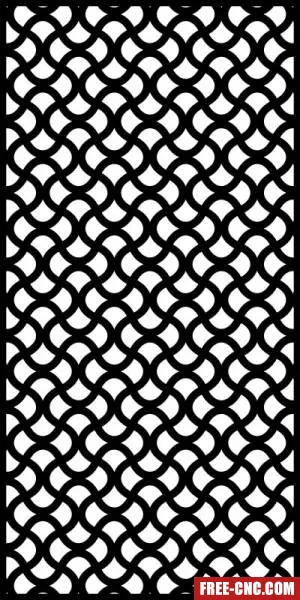 Decorative panels for doors wall screen pattern - free dxf download