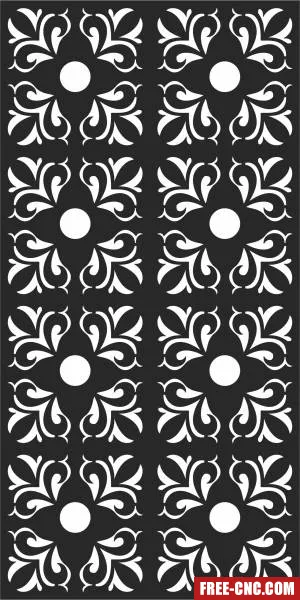 Decorative wall door - Free dxf files ready to cut
