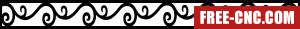Decorative screen screen decorative door pattern - Free dxf files ready to cut