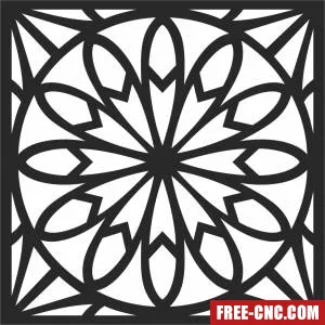 Door pattern door decorative wall decorative pattern - Free dxf files ready to cut