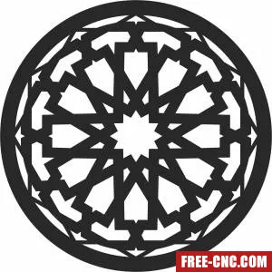 Pattern mandala wall arts - Free dxf download