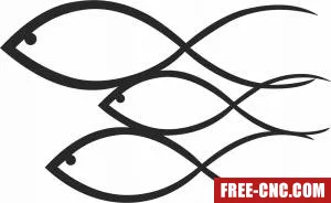 Metal fish wall arts - Free dxf download