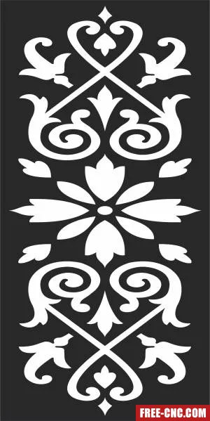 Door wall pattern - Free dxf files ready to cut