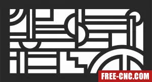 Door decorative door wall screen door decorative - Free dxf files ready to cut