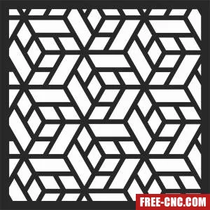 Decorative screen decorative - Free dxf files ready to cut