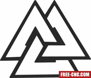 Triangles wall art - Download free dxf for cnc plasma cutting