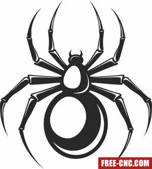 Spider halloween decor - Download free dxf for cnc plasma cutting