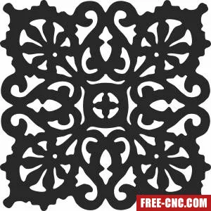 Wall pattern decor - Free dxf files ready to cut