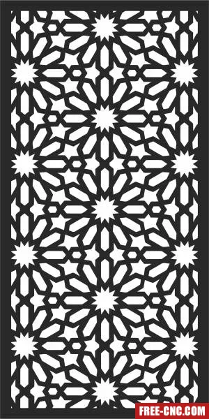 Wall door decorative wall screen door decorative - Free dxf for laser cutting and plasma